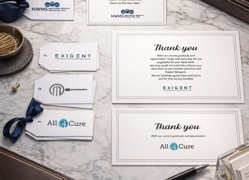 Pacific Giftworks custom branding on paper products