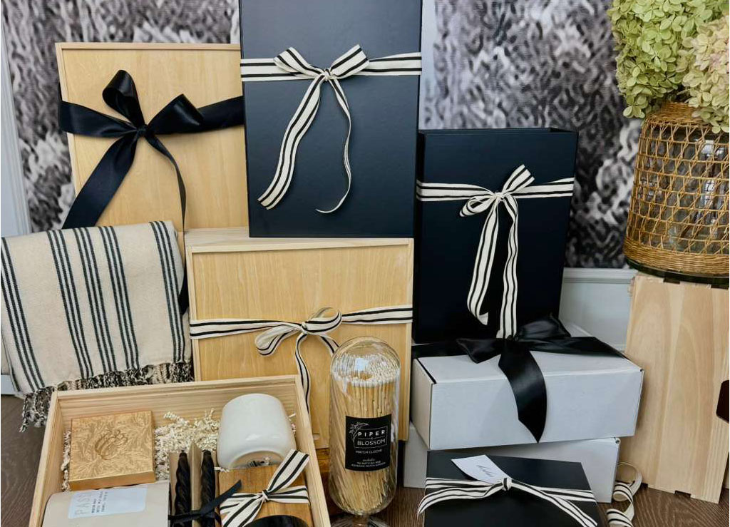 Pacific Giftworks custom gift box styling