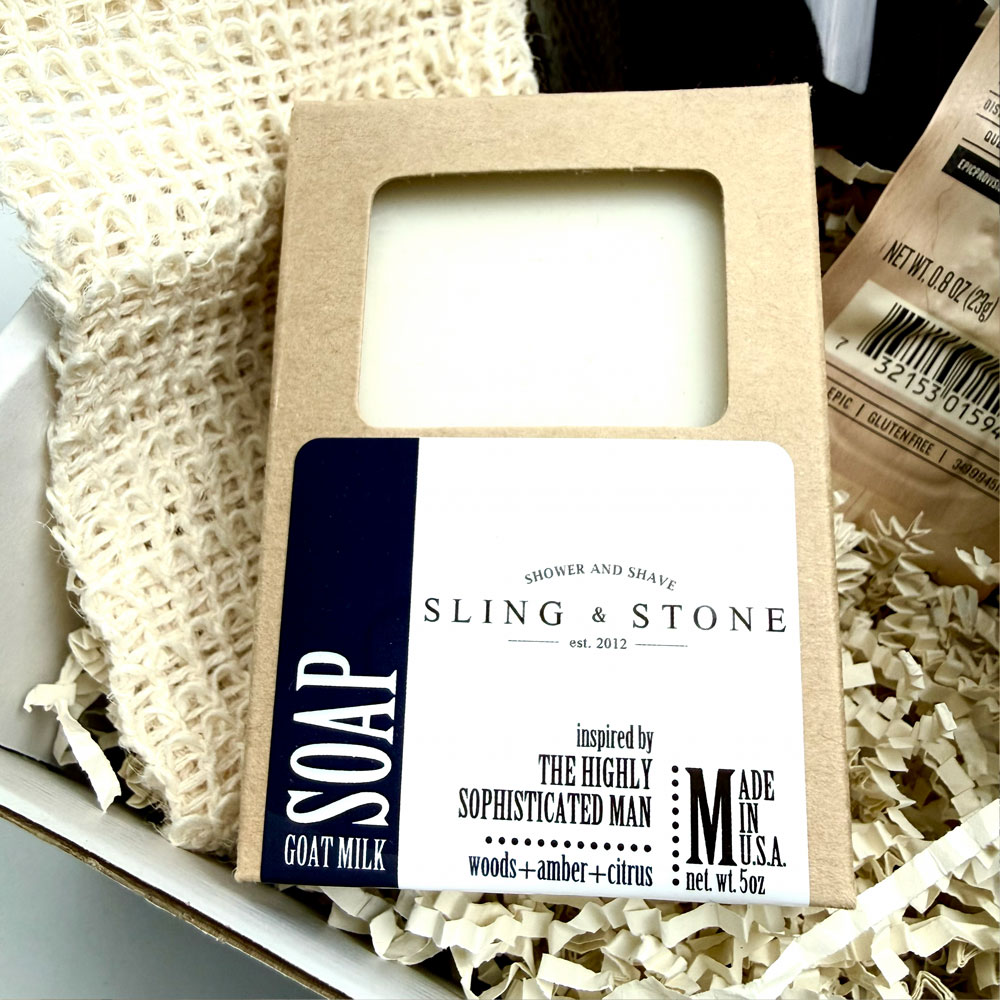 Pacific Giftworks The Highly Sophisticated Man gift box soap selection The Highly Sophisticated Man